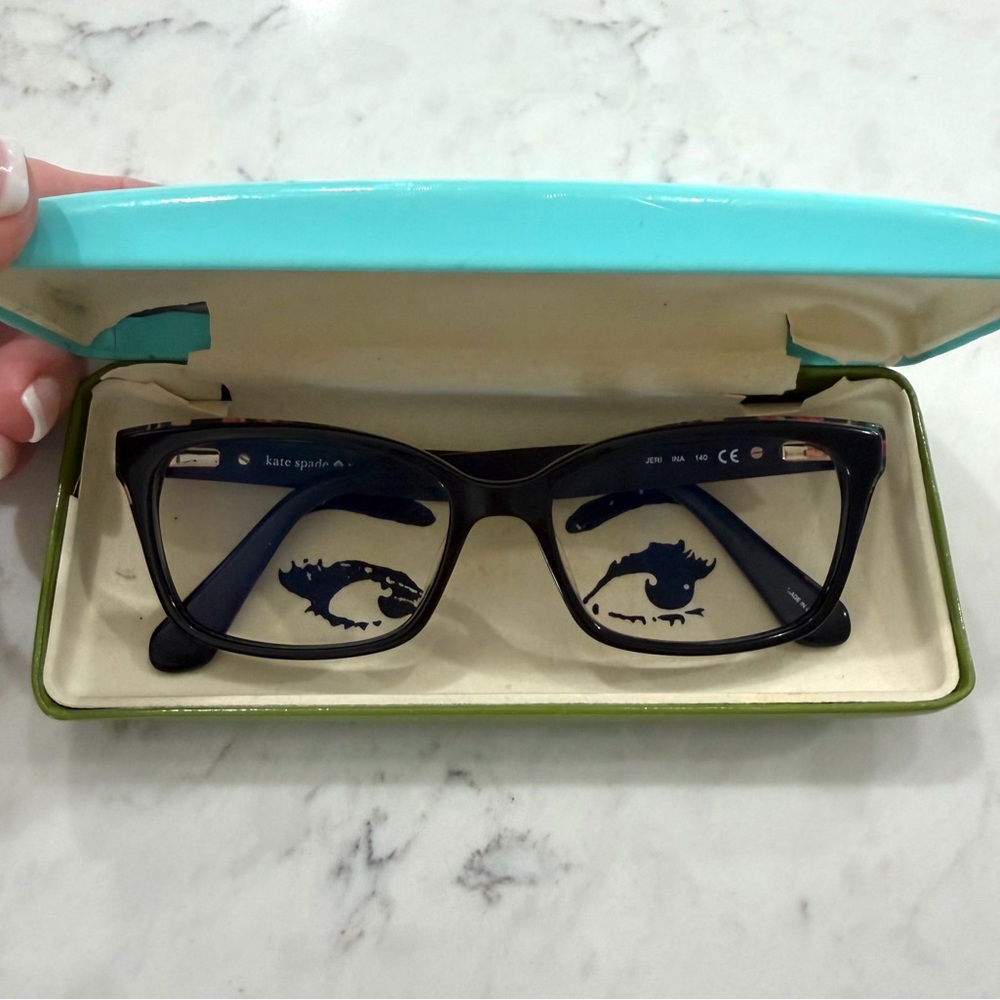 Kate Spade Black Floral Jeri Glasses
